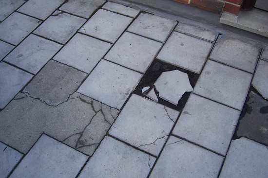 Safeline can help with the removal of asbestos such as these tiles