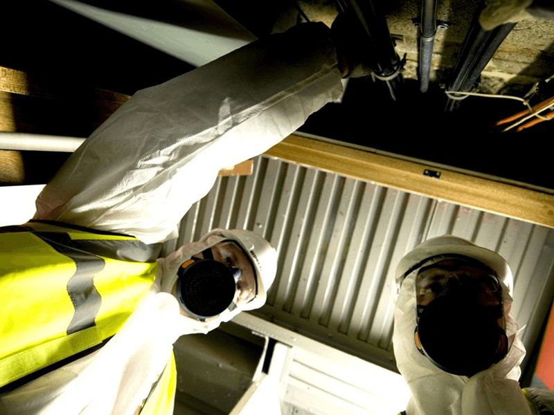 The Safeline Environmental team will thoroughly survey your property for asbestos contamination