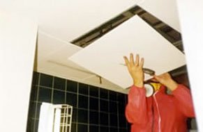 Remove asbestos in ceiling