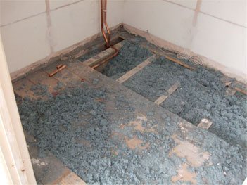 Loose fill asbestos in premises