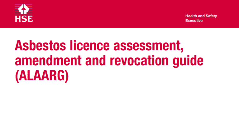 The HSE ALAARG guide is a must-read for everybody connected with the asbestos industry
